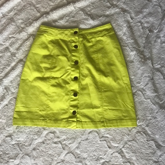 Lime Cammie Denim Mini Skirt - Picture 3 of 6